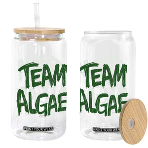 Team Algae Slime Dripping Style Graphic Glass Can Viral Lincoln Memorial Reflecting Pool Swamp Meme