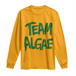Team Algae Slime Dripping Style Graphic Long Sleeve Shirt Viral Lincoln Memorial Reflecting Pool Swamp Meme