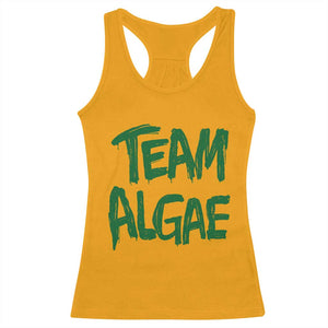 Team Algae Slime Dripping Style Graphic Racerback Tank Top Viral Lincoln Memorial Reflecting Pool Swamp Meme