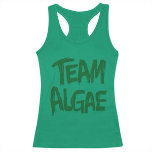 Team Algae Slime Dripping Style Graphic Racerback Tank Top Viral Lincoln Memorial Reflecting Pool Swamp Meme