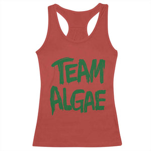 Team Algae Slime Dripping Style Graphic Racerback Tank Top Viral Lincoln Memorial Reflecting Pool Swamp Meme