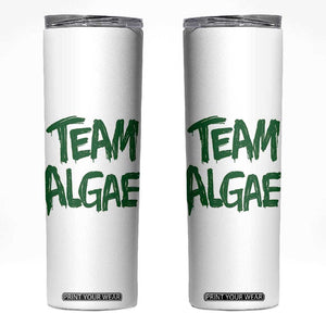 Team Algae Slime Dripping Style Graphic Skinny Tumbler Viral Lincoln Memorial Reflecting Pool Swamp Meme