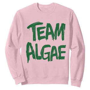 Team Algae Slime Dripping Style Graphic Sweatshirt Viral Lincoln Memorial Reflecting Pool Swamp Meme
