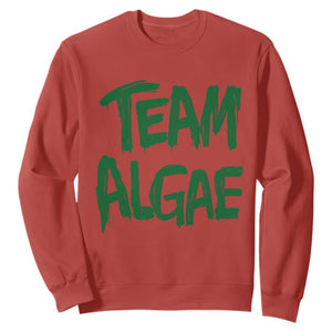 Team Algae Slime Dripping Style Graphic Sweatshirt Viral Lincoln Memorial Reflecting Pool Swamp Meme