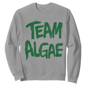 Team Algae Slime Dripping Style Graphic Sweatshirt Viral Lincoln Memorial Reflecting Pool Swamp Meme
