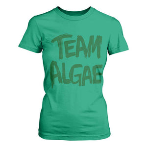 Team Algae Slime Dripping Style Graphic T Shirt For Women Viral Lincoln Memorial Reflecting Pool Swamp Meme
