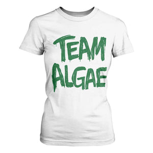 Team Algae Slime Dripping Style Graphic T Shirt For Women Viral Lincoln Memorial Reflecting Pool Swamp Meme