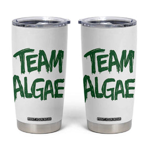 Team Algae Slime Dripping Style Graphic Tumbler Cup Viral Lincoln Memorial Reflecting Pool Swamp Meme