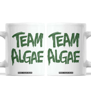 Team Algae Slime Dripping Style Graphic Coffee Mug Viral Lincoln Memorial Reflecting Pool Swamp Meme