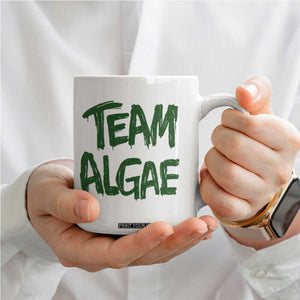 Team Algae Slime Dripping Style Graphic Coffee Mug Viral Lincoln Memorial Reflecting Pool Swamp Meme