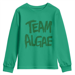 Team Algae Slime Dripping Style Graphic Youth Sweatshirt Viral Lincoln Memorial Reflecting Pool Swamp Meme
