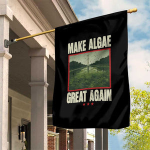 Make Algae Great Again Funny DC Slamp Slime Parody Garden Flag Washington Monument Reflecting Pool Vintage Photo