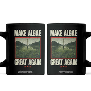 Make Algae Great Again Funny DC Slamp Slime Parody Coffee Mug Washington Monument Reflecting Pool Vintage Photo