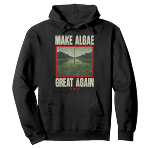 Make Algae Great Again Funny DC Slamp Slime Parody Hoodie Washington Monument Reflecting Pool Vintage Photo