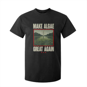 Make Algae Great Again Funny DC Slamp Slime Parody T Shirt For Kid Washington Monument Reflecting Pool Vintage Photo