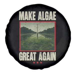 Make Algae Great Again Funny DC Slamp Slime Parody Spare Tire Cover Washington Monument Reflecting Pool Vintage Photo