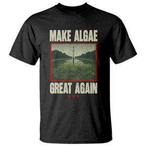 Make Algae Great Again Funny DC Slamp Slime Parody T Shirt Washington Monument Reflecting Pool Vintage Photo