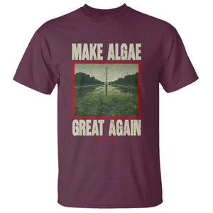 Make Algae Great Again Funny DC Slamp Slime Parody T Shirt Washington Monument Reflecting Pool Vintage Photo