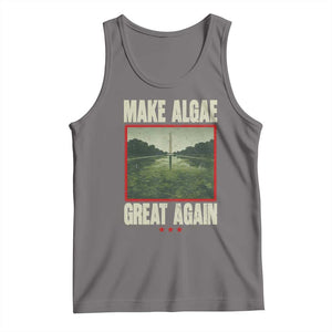 Make Algae Great Again Funny DC Slamp Slime Parody Tank Top Washington Monument Reflecting Pool Vintage Photo