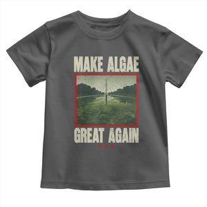 Make Algae Great Again Funny DC Slamp Slime Parody Toddler T Shirt Washington Monument Reflecting Pool Vintage Photo