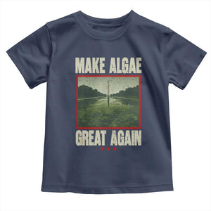 Make Algae Great Again Funny DC Slamp Slime Parody Toddler T Shirt Washington Monument Reflecting Pool Vintage Photo