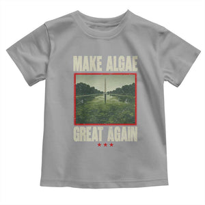 Make Algae Great Again Funny DC Slamp Slime Parody Toddler T Shirt Washington Monument Reflecting Pool Vintage Photo