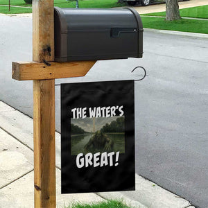 The Water is Great Swamp Monster Reflecting Pool Garden Flag Funny Washington DC Algae Creature Meme