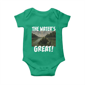 The Water is Great Swamp Monster Reflecting Pool Baby Onesie Funny Washington DC Algae Creature Meme