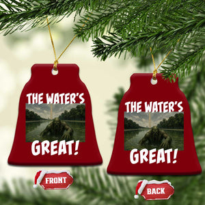 The Water is Great Swamp Monster Reflecting Pool Ceramic Ornament Funny Washington DC Algae Creature Meme