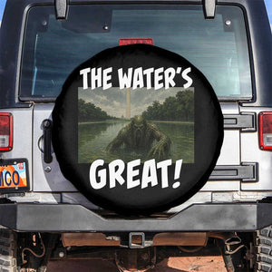 The Water is Great Swamp Monster Reflecting Pool Spare Tire Cover Funny Washington DC Algae Creature Meme