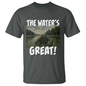 The Water is Great Swamp Monster Reflecting Pool T Shirt Funny Washington DC Algae Creature Meme