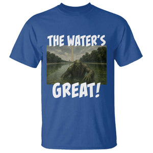 The Water is Great Swamp Monster Reflecting Pool T Shirt Funny Washington DC Algae Creature Meme