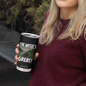 The Water is Great Swamp Monster Reflecting Pool Tumbler Cup Funny Washington DC Algae Creature Meme