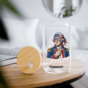 Two Fiddy George Washington Bandana Glass Can Funny Cool Sunglasses American Flag Headband Peace Sign Patriotic