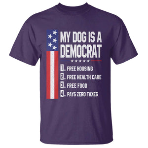 My Dog Is A Democrat Funny Conservative Humor T Shirt Dog Owner Joke Political Satire