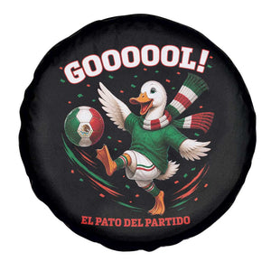 Funny Merlin the Duck Mexico Soccer Supporter Spare Tire Cover El Pato Del Partido Goooool Football Fans TS02 Print Your Wear