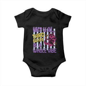 Cute Raccoon 3rd Grade Student Teacher Preppy Style Baby Onesie First of All Third Grade Is A Whole Vibe Back To School