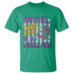 Cute Raccoon 3rd Grade Student Teacher Preppy Style T Shirt First of All Third Grade Is A Whole Vibe Back To School