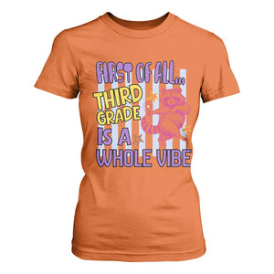 Cute Raccoon 3rd Grade Student Teacher Preppy Style T Shirt For Women First of All Third Grade Is A Whole Vibe Back To School