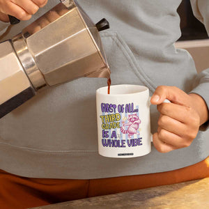Cute Raccoon 3rd Grade Student Teacher Preppy Style Coffee Mug First of All Third Grade Is A Whole Vibe Back To School