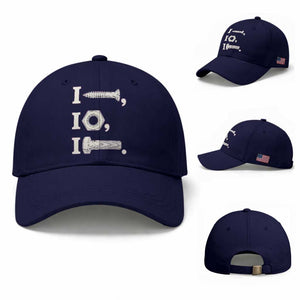 Funny Handyman Mechanic Adult Humor Baseball Cap I Screw I Nut I Bolt Rebus Hardware Innuendo Offensive Joke
