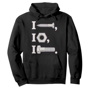 Funny Handyman Mechanic Adult Humor Hoodie I Screw I Nut I Bolt Rebus Hardware Innuendo Offensive Joke