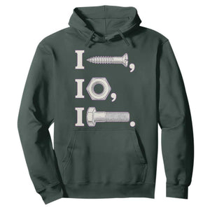 Funny Handyman Mechanic Adult Humor Hoodie I Screw I Nut I Bolt Rebus Hardware Innuendo Offensive Joke