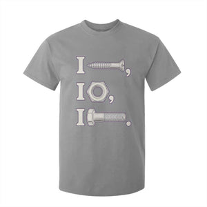 Funny Handyman Mechanic Adult Humor T Shirt For Kid I Screw I Nut I Bolt Rebus Hardware Innuendo Offensive Joke