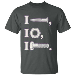 Funny Handyman Mechanic Adult Humor T Shirt I Screw I Nut I Bolt Rebus Hardware Innuendo Offensive Joke