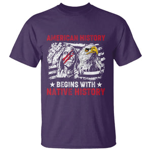 Native American T Shirt American History Native History US Flag TS02 Purple Printyourwear