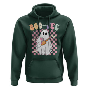 Ghost Halloween Costume Hoodie Spooky Season Cute Boujee Boo-Jee TS02 Dark Forest Green Print Your Wear