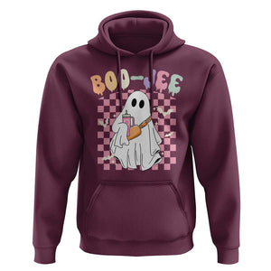 Ghost Halloween Costume Hoodie Spooky Season Cute Boujee Boo-Jee TS02 Maroon Print Your Wear