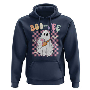Ghost Halloween Costume Hoodie Spooky Season Cute Boujee Boo-Jee TS02 Navy Print Your Wear