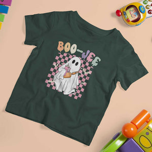 Ghost Halloween Costume T Shirt For Kid Spooky Season Cute Boujee Boo-Jee TS02 Dark Forest Green Print Your Wear